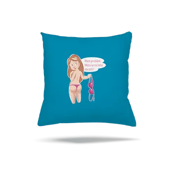 Polštář Bastard Můžu se obrátit? polštář Blue Turquoise