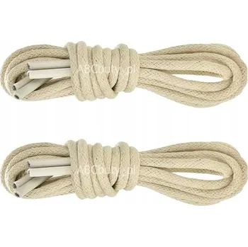 Vrták G9-61 BÉŽOVÉ TENKÉ KULATÉ TKANIČKY 2,5 mm BAVLNĚNÉ ŠŇŮRKY 200 cm