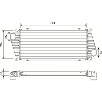 Chladič motoru Chladič turba VALEO 822937