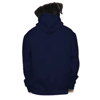 Pánská mikina Bastard Bez potisku pánská mikina na zip Navy