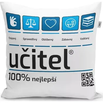 Polštář Sablio Polštář Učitel: 40x40 cm