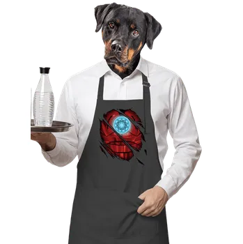 Kuchyňská zástěra Bastard Ironman zástěra Dark Grey