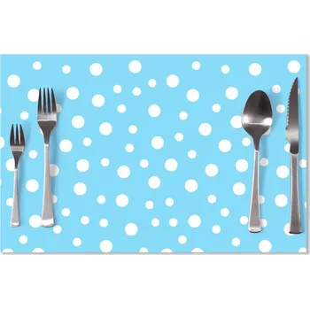 prostírání Sablio Prostírání Bílé puntíky na modré: 40x30cm