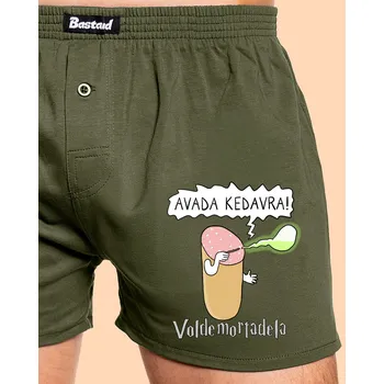 Trenýrky Bastard Voldemortadela pánské trenky Khaki