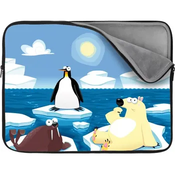 pouzdro na notebook Sablio Obal na notebook Lední zvířátka - 13"