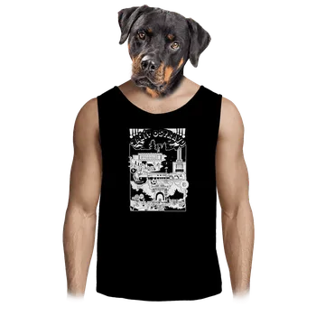 Pánské tílko Bastard B16: Zažít Ostravu pánské tílko Black