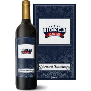 Víno Sablio Červené víno Hokej je můj život: 0,75 l