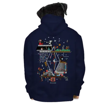 Pánská mikina Bastard Zapaříme pánská mikina na zip Navy