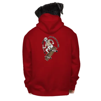 Pánská mikina Bastard Starý, jak se cítím pánská mikina na zip Red