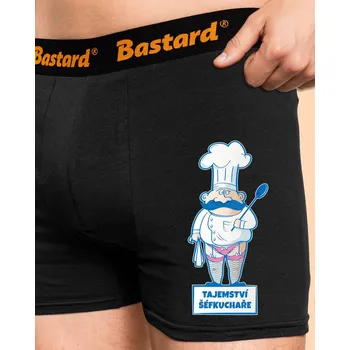 Trenýrky Bastard Tajemství šéfkuchaře boxerky Black