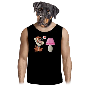 Pánské tílko Bastard Zamilovaný pes pánské tílko Black