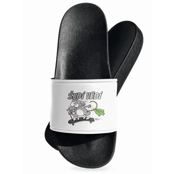 Pánské pantofle Bastard Šedí vědí - myšák pantofle White