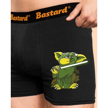 Trenýrky Bastard Yoda v rákosí boxerky Black