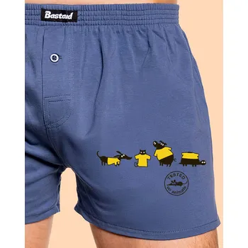 Trenýrky Bastard Testováno na zvířatech pánské trenky Blue