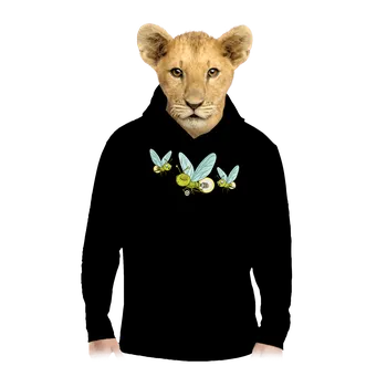 Chlapecká mikina Bastard Světluška dětská mikina klokanka Black