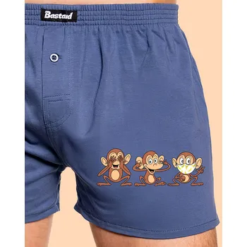 Trenýrky Bastard Opičky pánské trenky Blue