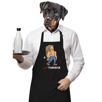 Kuchyňská zástěra Bastard Cool turista zástěra Black