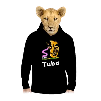 Chlapecká mikina Bastard Tuba dětská mikina klokanka Black