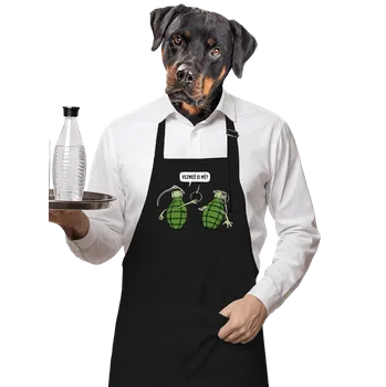 Kuchyňská zástěra Bastard Granáty zástěra Black