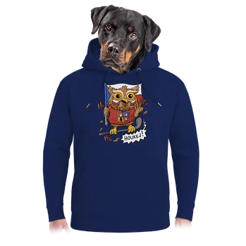 Pánská mikina Bastard Houkej unisex mikina premium Navy