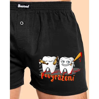 Trenýrky Bastard Povyražení pánské trenky Black