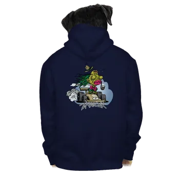 Pánská mikina Bastard Závodník pánská mikina na zip Navy