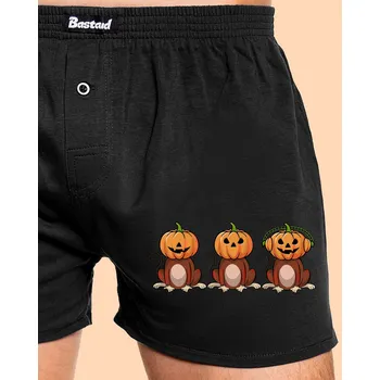 Trenýrky Bastard Halloween opičky pánské trenky Black