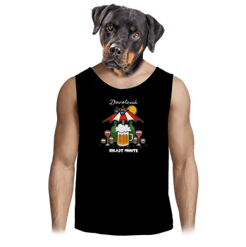 Pánské tílko Bastard Chlast minute pánské tílko Black