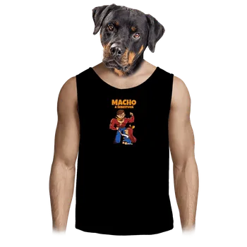 Pánské tílko Bastard Macho a Šebestová pánské tílko Black