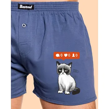 Trenýrky Bastard Grumpy pánské trenky Blue