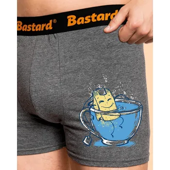 Trenýrky Bastard Relax boxerky Gray Melange