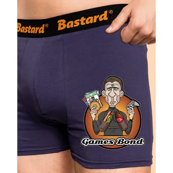 Trenýrky Bastard Games Bond boxerky Blue Navy