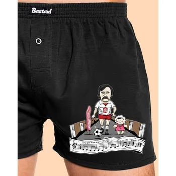 Trenýrky Bastard Fotbalová legenda pánské trenky Black