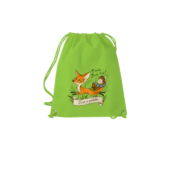 Sportovní vak Bastard Budu línej – Život není pohádka vak Apple Green