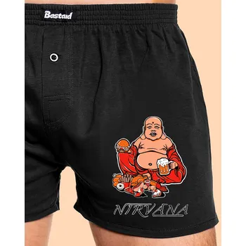 Trenýrky Bastard Nirvána pánské trenky Black