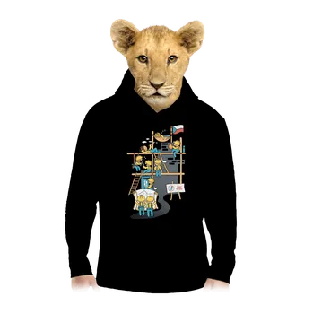 Chlapecká mikina Bastard Těžká dřina dětská mikina klokanka Black