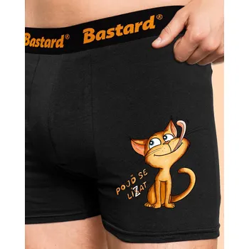 Trenýrky Bastard Pojď se lísat boxerky Black