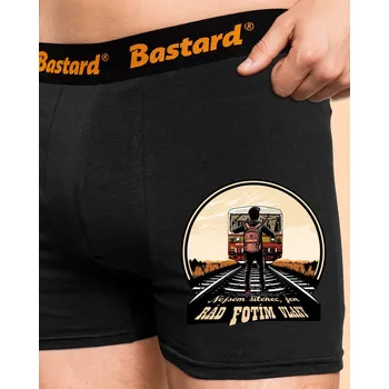 Trenýrky Bastard Fotím vlaky boxerky Black