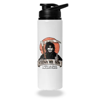 Láhev Bastard I love my job lahev na vodu White