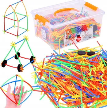 ostatní stavebnice Kreativní sada Jokomisiada ZA3672 stavebnice s tyčinkami 1000 ks