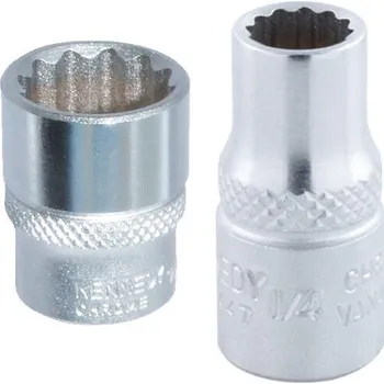 Gola hlavice KENNEDY Hlavice 1/4" 12-hr palcové Cr-V ( 6,4) 1/4"