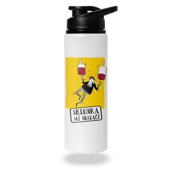 Láhev Bastard Sklenka mi nestačí lahev na vodu White