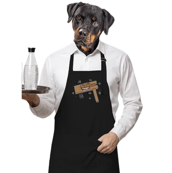 Kuchyňská zástěra Bastard Řehtačka zástěra Black