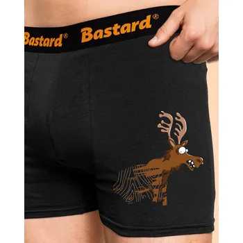 Trenýrky Bastard Stírací los boxerky Black
