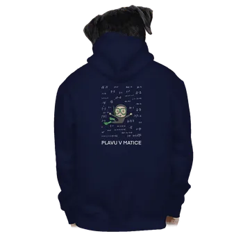 Pánská mikina Bastard Plavu v matice pánská mikina na zip Navy