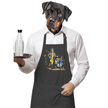 Kuchyňská zástěra Bastard Nestíhačka zástěra Dark Grey