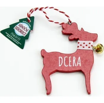 Vánoční dekorace Vánoční dekorace červený sob DCERA