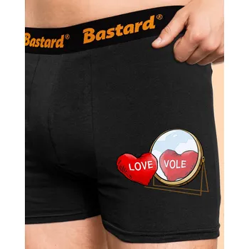 Trenýrky Bastard Love vole boxerky Black