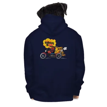 Pánská mikina Bastard Pekelná jízda pánská mikina na zip Navy