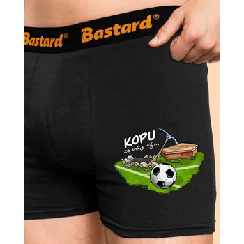 Trenýrky Bastard Kopu za svůj tým boxerky Black
